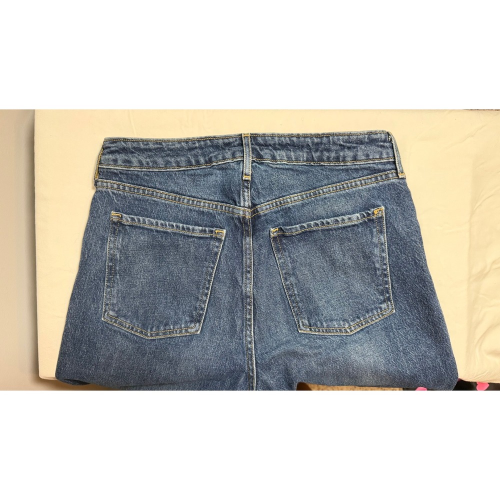 Old Navy Extra High-Rise Sky-Hi Wide-Leg Jeans Bedford Blue Size 6 732521-00 - Picture 5 of 8